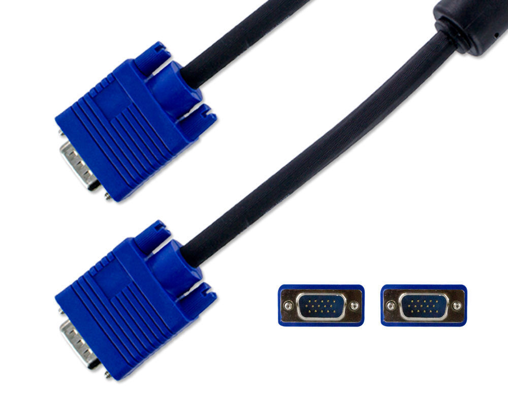 5 FT SVGA SUPER VGA Monitor 15PIN M/M Male To Male PC, TV, HDTV 5 FT SVGA SUPER VGA Monitor 15PIN M/M Male To Male PC, TV, HDTV